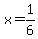 x+=+1%2F6