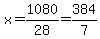x+=+1080%2F28+=+38+4%2F7+
