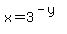 x+=+3%5E%28-y%29