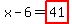 x-6=highlight%2841%29