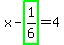 x-highlight_green%28+1%2F6+%29=4