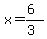x=%286%29%2F%283%29