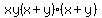 xy%28x%2By%29%28x%2By%29