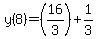 y%288%29=%2816%2F3%29%2B1%2F3