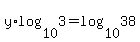 y%2Alog%2810%2C3%29+=+log%2810%2C38%29