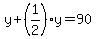 y+(1/2)y=90