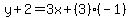 y%2B2=3x%2B%283%29%28-1%29
