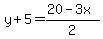 y%2B5=%2820-3x%29%2F2