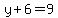 y%2B6=9