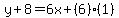 y%2B8=6x%2B%286%29%281%29