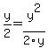 y/2 = y^2/2y