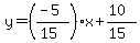 y=%28%28-5%29%2F%2815%29%29x%2B%2810%29%2F%2815%29