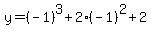 y=%28-1%29%5E3+%2B+2%28-1%29%5E2+%2B+2