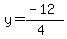y=%28-12%29%2F%284%29
