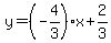 y=%28-4%2F3%29x%2B2%2F3