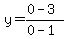 y=%280-3%29%2F%280-1%29