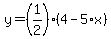 y=%281%2F2%29%284-5%2Ax%29