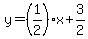 y=%281%2F2%29x%2B3%2F2