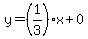 y=(1/3)x+0