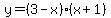 y=%283-x%29%28x%2B1%29