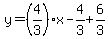 y=%284%2F3%29%2Ax-4%2F3%2B6%2F3