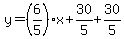y=%286%2F5%29%2Ax%2B30%2F5%2B30%2F5