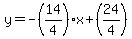 y=-%2814%2F4%29%2Ax%2B%2824%2F4%29