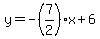y=-%287%2F2%29%2Ax%2B6