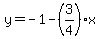 y=-1-%283%2F4%29%2Ax