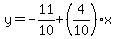y=-11%2F10%2B%284%2F10%29x