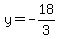 y=-18%2F3
