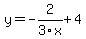 y=-2%2F3x%2B4