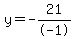 y=-21%2F-1