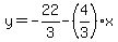 y=-22%2F3-%284%2F3%29%2Ax