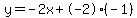 y=-2x+-2(-1)