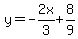 y=-2x%2F3%2B8%2F9