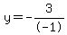 y=-3%2F-1