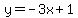 y=-3x%2B1
