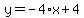 y=-4%2Ax%2B4