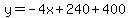 y=-4x%2B240%2B400%29