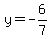y=-6%2F7