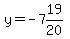 y=-7%2619%2F20