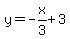 y=-x%2F3%2B3