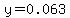 y=0.063