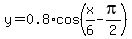 y=0.8%2Acos%28x%2F6-pi%2F2%29