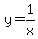 y=1%2Fx