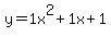 y=1+x%5E2%2B1+x%2B1