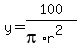 y=100%2F%28pi%2Ar%5E2%29