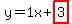 y=1x%2Bhighlight%283%29