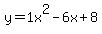 y=1x%5E2-6x%2B8
